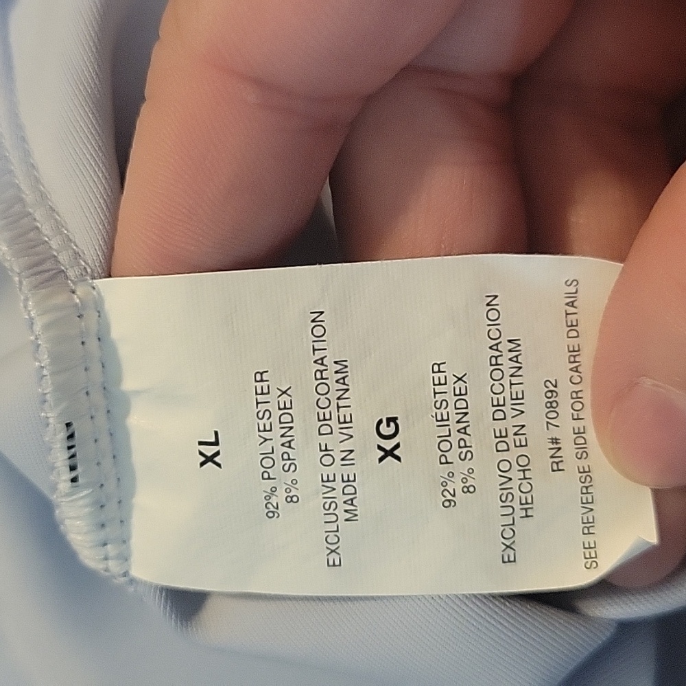 Apana Light Blue Soft Steam Material Zip Up Athletic Jacket Size Xlarge - Picture 6 of 7